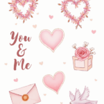 Valentine’s Day & Love - Sticker Sheet v13